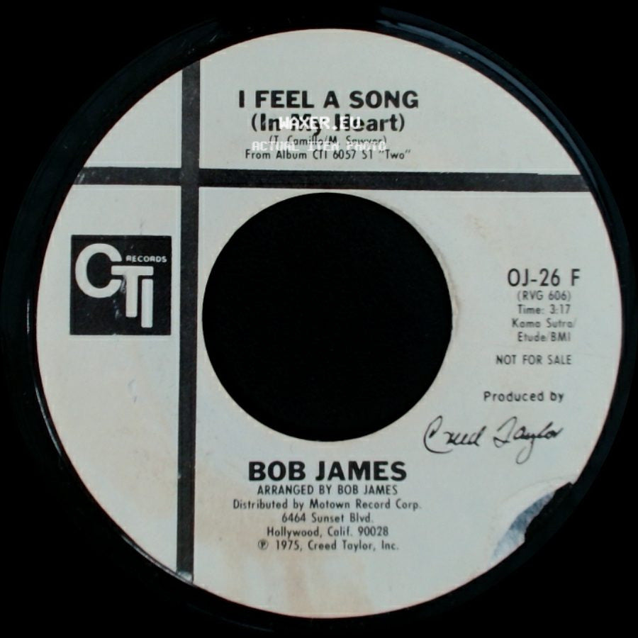 Bob James - I Feel A Song (In My Heart) / I Feel A Song (In My Heart) side B