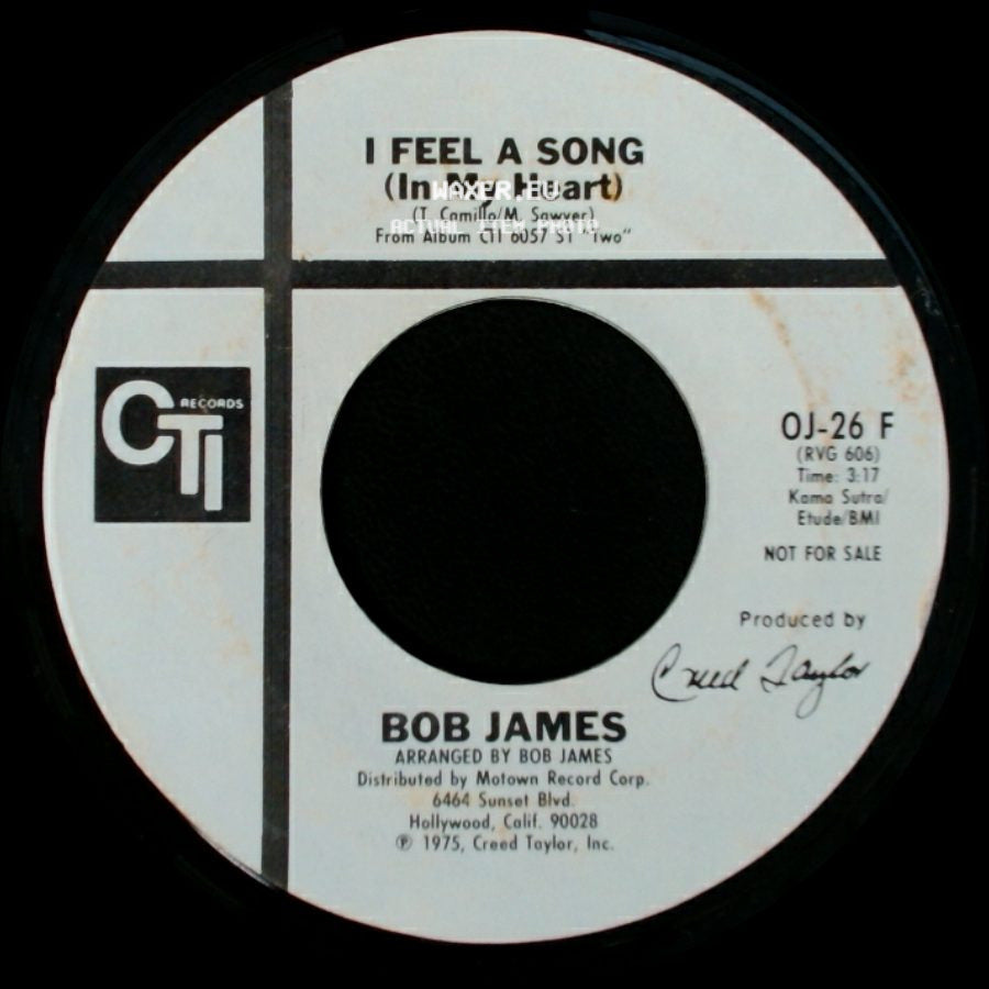 Bob James - I Feel A Song (In My Heart) / I Feel A Song (In My Heart) side B