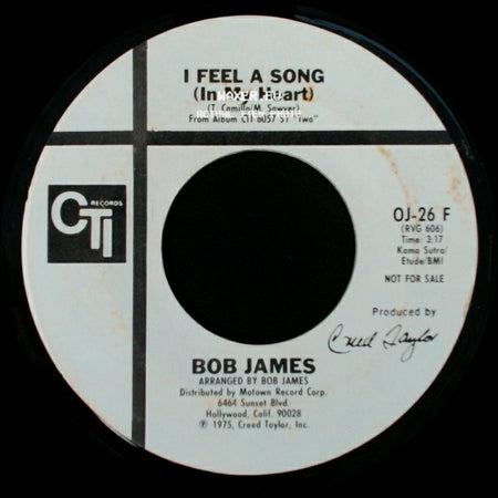 Bob James - I Feel A Song (In My Heart) / I Feel A Song (In My Heart) side B