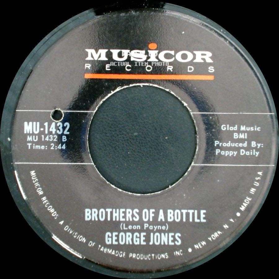 George Jones - Brothers Of A Bottle / Sometimes You Just Can't Win side A