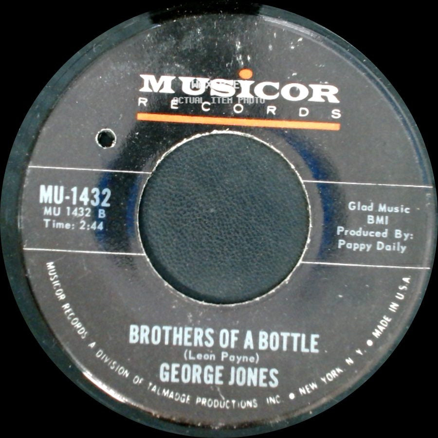 George Jones - Brothers Of A Bottle / Sometimes You Just Can't Win side A