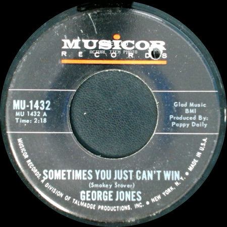 George Jones - Sometimes You Just Can't Win / Brothers Of A Bottle side A