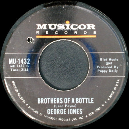 George Jones - Sometimes You Just Can't Win / Brothers Of A Bottle side B