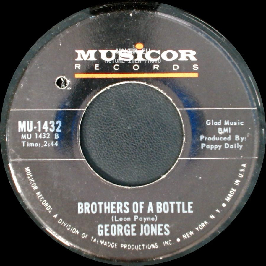George Jones - Sometimes You Just Can't Win / Brothers Of A Bottle side B