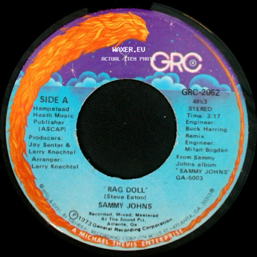 Sammy Johns - Rag Doll / Friends Of Mine side A