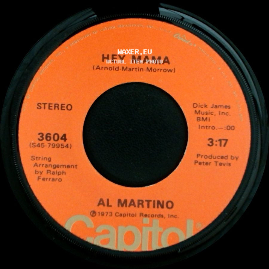 Al Martino - Hey Mama / If I Give My Heart To You side A