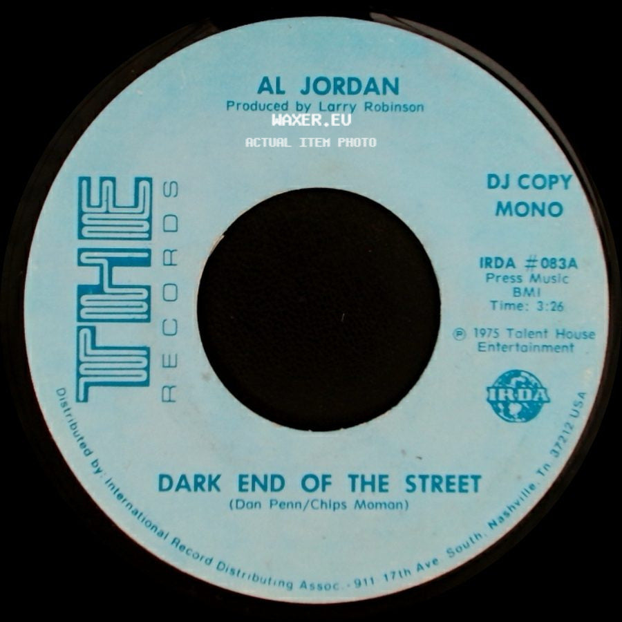 Al Jordan - Dark End Of The Street / Dark End Of The Street side A