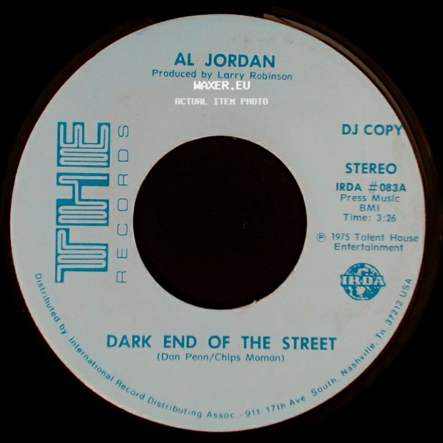 Al Jordan - Dark End Of The Street / Dark End Of The Street side B