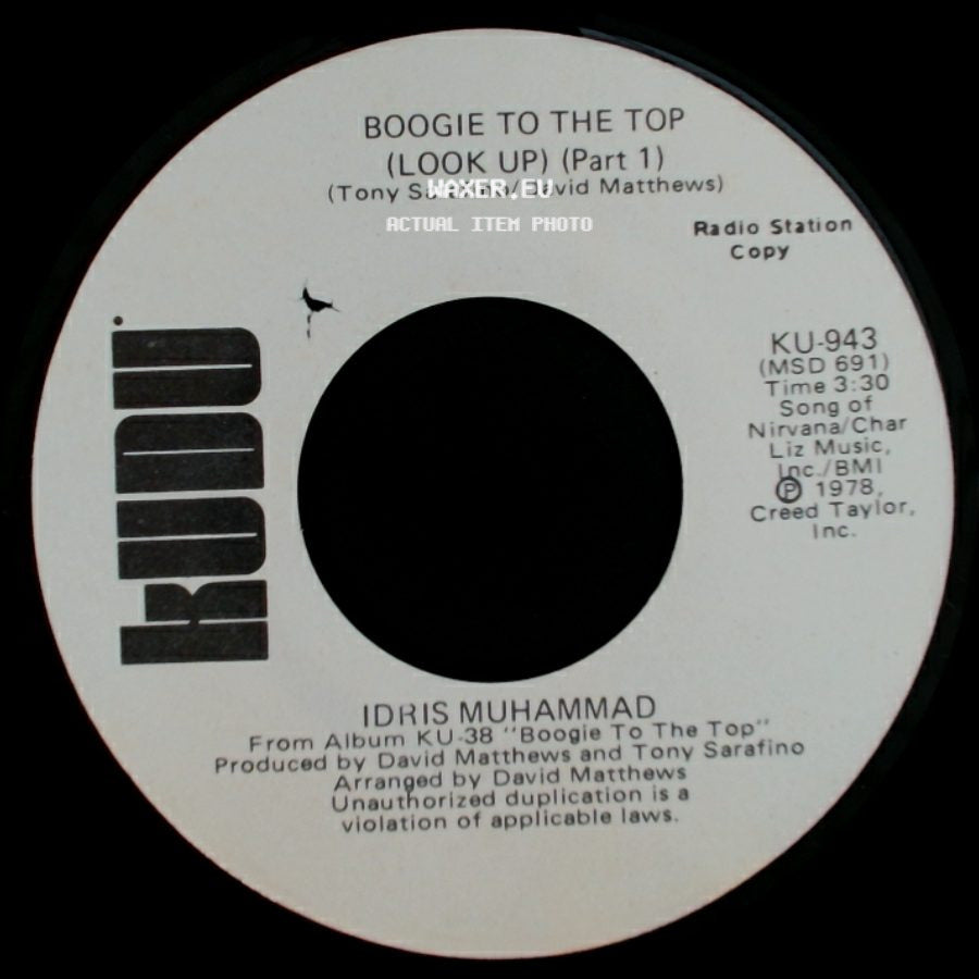 Idris Muhammad - Boogie To The Top (Look Up) (Part 1) / Boogie To The Top (Look Up) (Part 1) side A