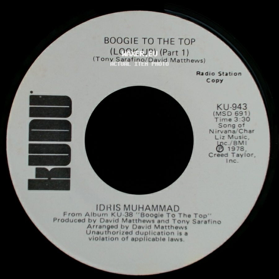 Idris Muhammad - Boogie To The Top (Look Up) (Part 1) / Boogie To The Top (Look Up) (Part 1) side B