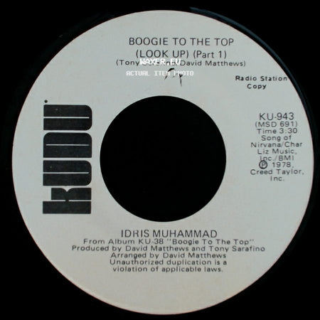 Idris Muhammad - Boogie To The Top (Look Up) (Part 1) / Boogie To The Top (Look Up) (Part 1) side A