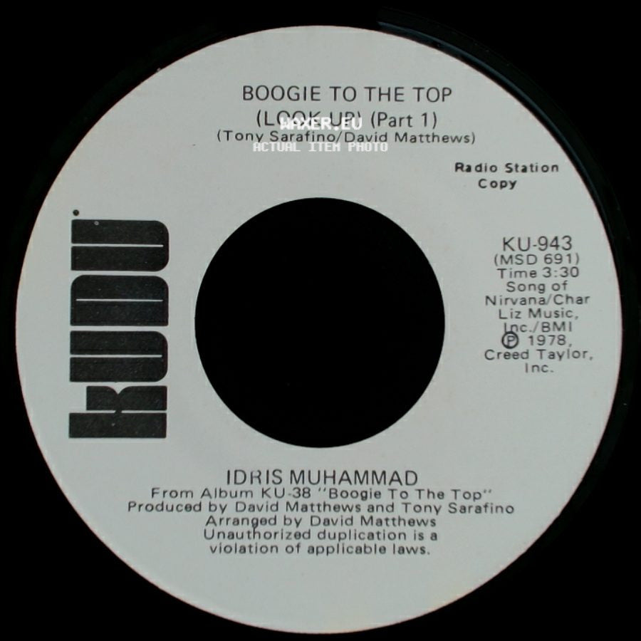 Idris Muhammad - Boogie To The Top (Look Up) (Part 1) / Boogie To The Top (Look Up) (Part 1) side B