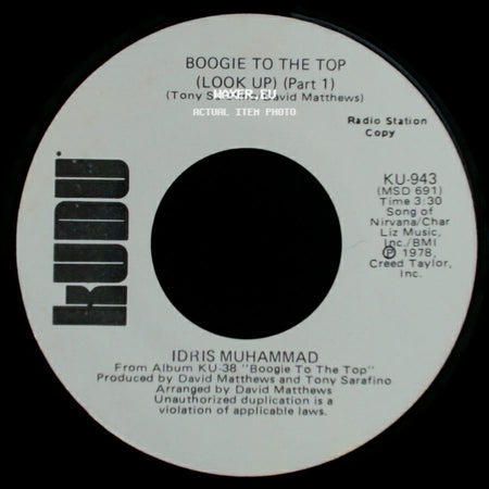 Idris Muhammad - Boogie To The Top (Look Up) (Part 1) / Boogie To The Top (Look Up) (Part 1) side B