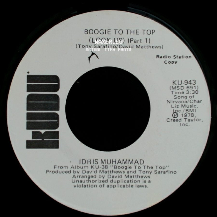 Idris Muhammad - Boogie To The Top (Look Up) (Part 1) / Boogie To The Top (Look Up) (Part 1) side A