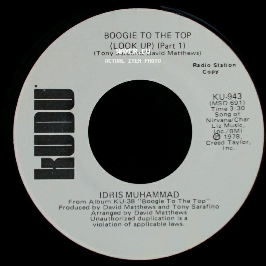 Idris Muhammad - Boogie To The Top (Look Up) (Part 1) / Boogie To The Top (Look Up) (Part 1) side B
