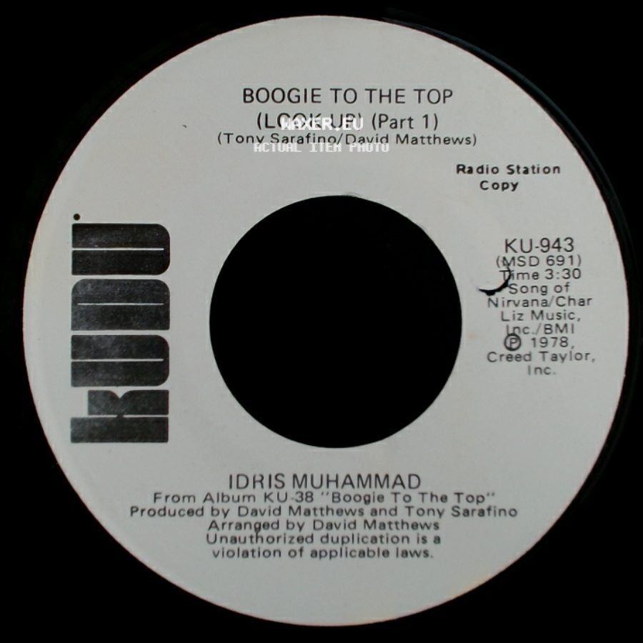 Idris Muhammad - Boogie To The Top (Look Up) (Part 1) / Boogie To The Top (Look Up) (Part 1) side A