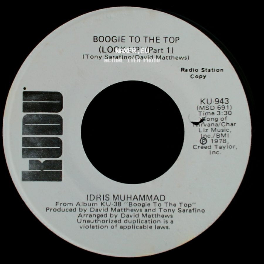 Idris Muhammad - Boogie To The Top (Look Up) (Part 1) / Boogie To The Top (Look Up) (Part 1) side A