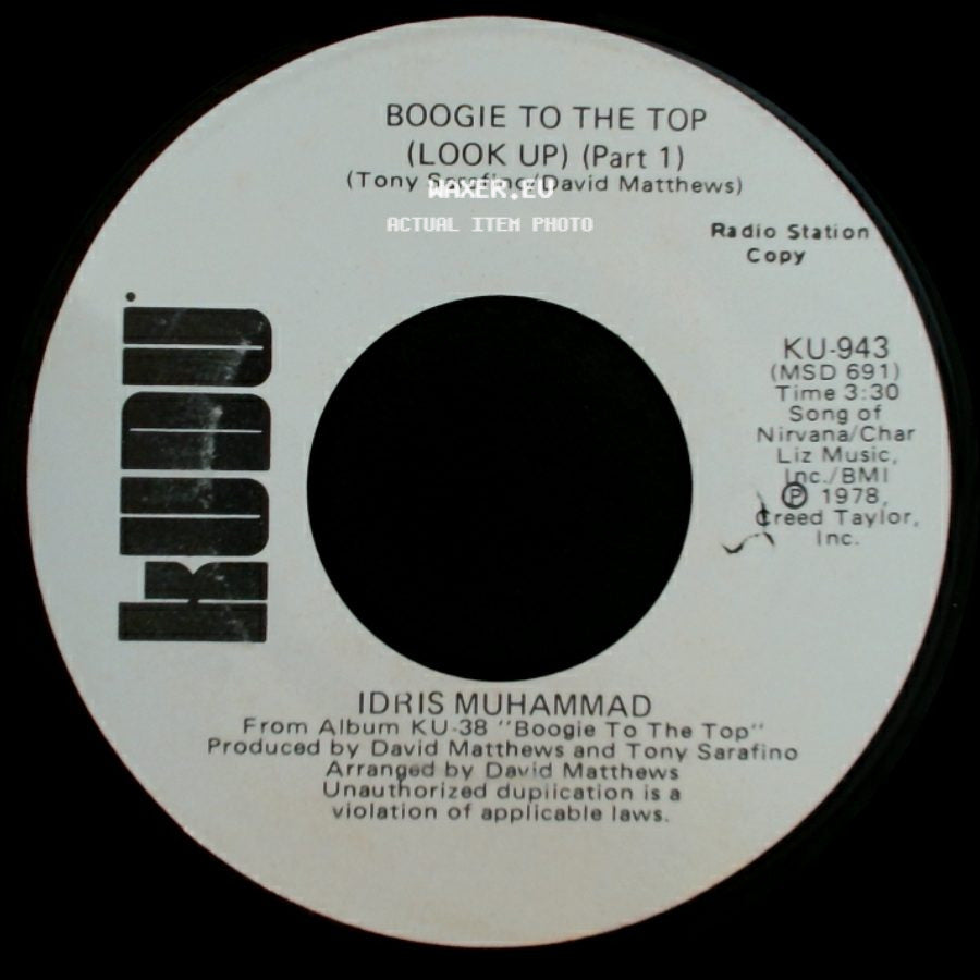 Idris Muhammad - Boogie To The Top (Look Up) (Part 1) / Boogie To The Top (Look Up) (Part 1) side A