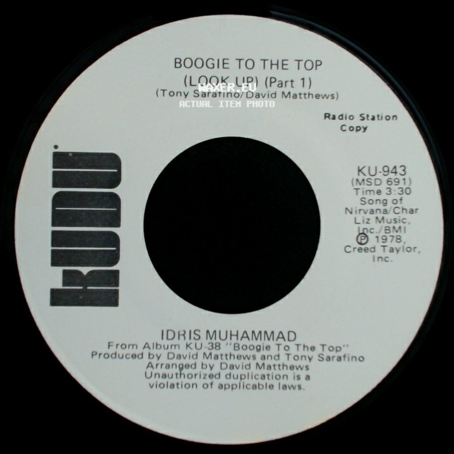 Idris Muhammad - Boogie To The Top (Look Up) (Part 1) / Boogie To The Top (Look Up) (Part 1) side B