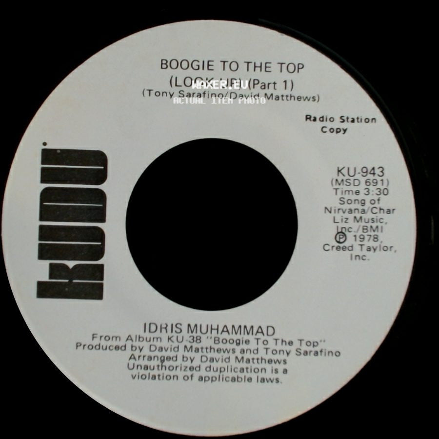Idris Muhammad - Boogie To The Top (Look Up) (Part 1) / Boogie To The Top (Look Up) (Part 1) side A