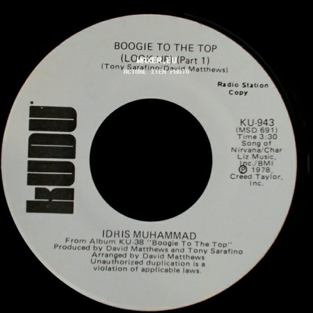 Idris Muhammad - Boogie To The Top (Look Up) (Part 1) / Boogie To The Top (Look Up) (Part 1) side A