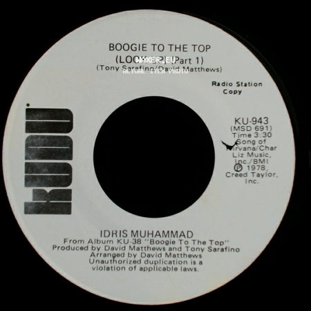 Idris Muhammad - Boogie To The Top (Look Up) (Part 1) / Boogie To The Top (Look Up) (Part 1) side B