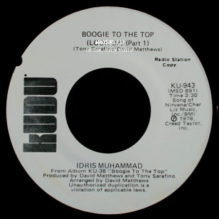 Idris Muhammad - Boogie To The Top (Look Up) (Part 1) / Boogie To The Top (Look Up) (Part 1) side A