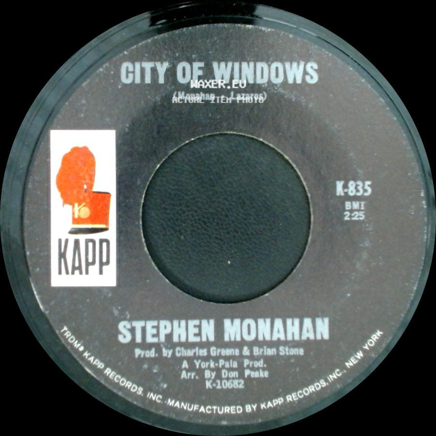 Stephen Monahan - City Of Windows / Lost People side A