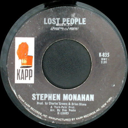 Stephen Monahan - City Of Windows / Lost People side B