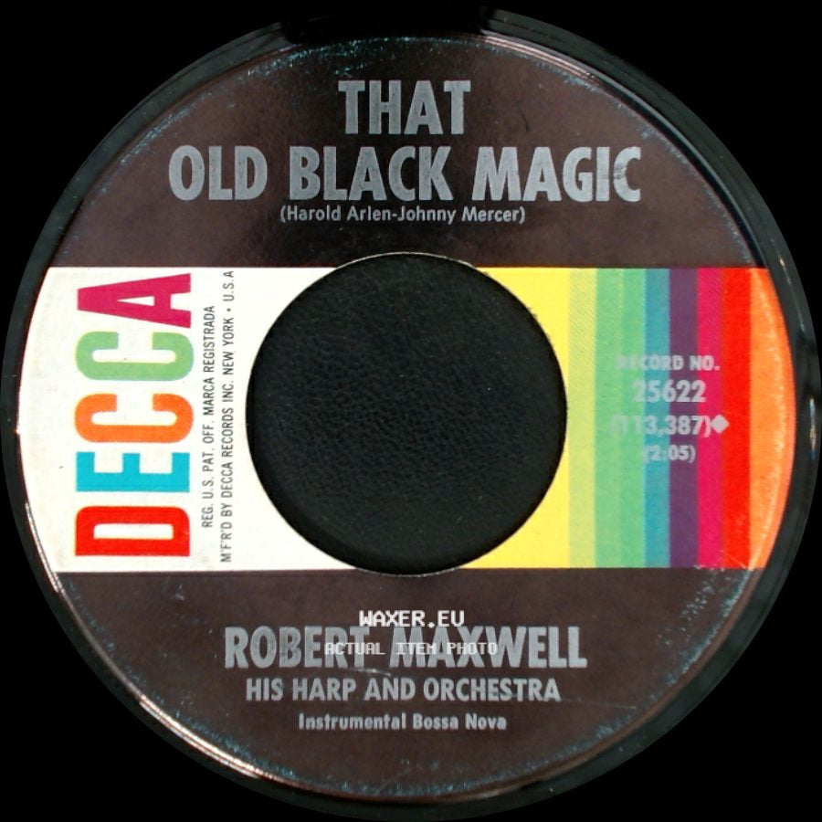Robert Maxwell His Harp And Orchestra / Robert Maxwell - Shangri-La / That Old Black Magic side B
