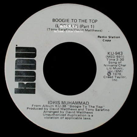 Idris Muhammad - Boogie To The Top (Look Up) (Part 1) / Boogie To The Top (Look Up) (Part 1) side B