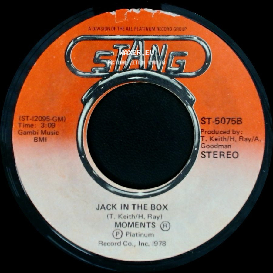 Moments - Jack In The Box / I Could Have Loved You side A