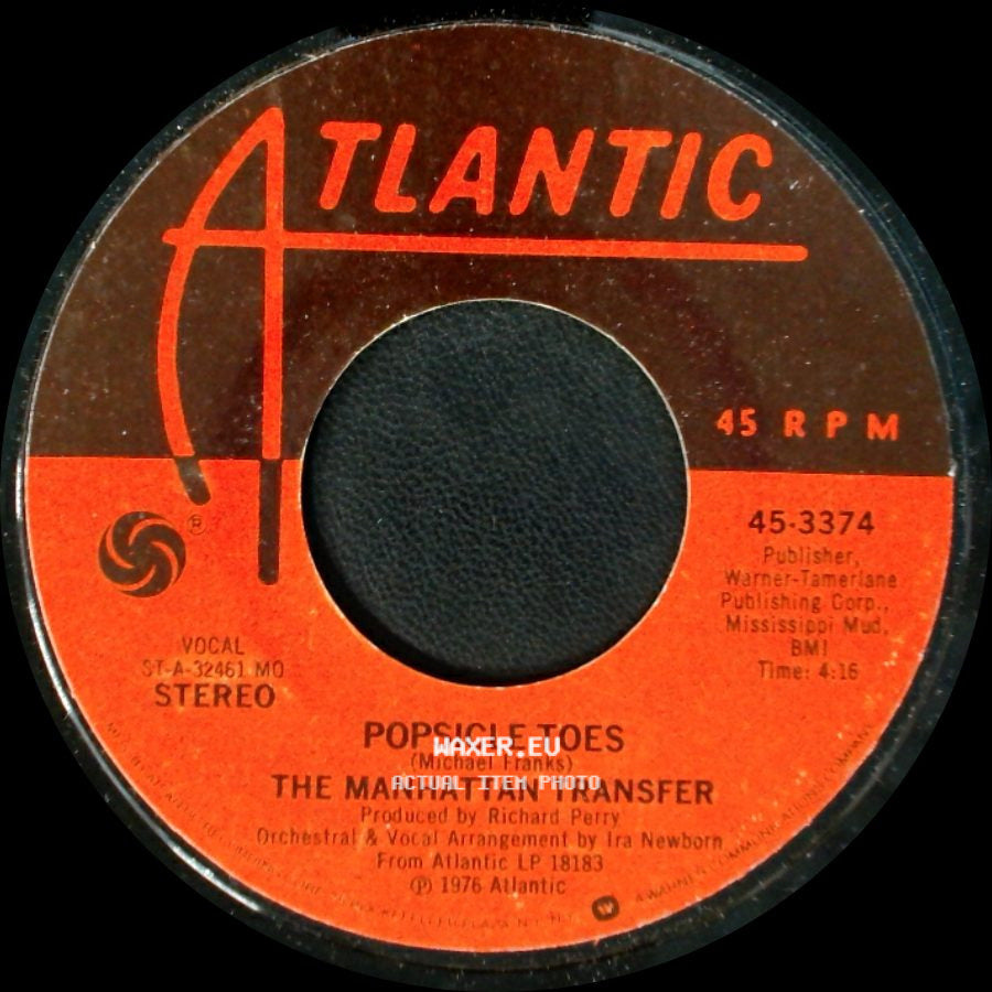 The Manhattan Transfer - Chanson D'amour / Popsicle Toes side B