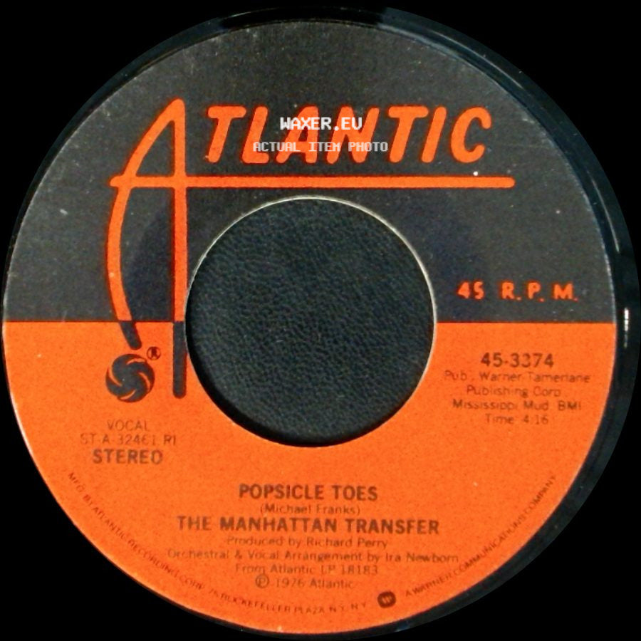 The Manhattan Transfer - Popsicle Toes / Chanson D'amour side A