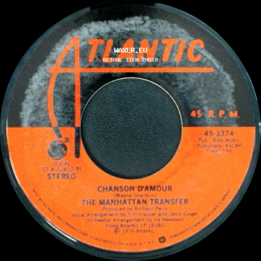 The Manhattan Transfer - Chanson D'amour / Popsicle Toes side A