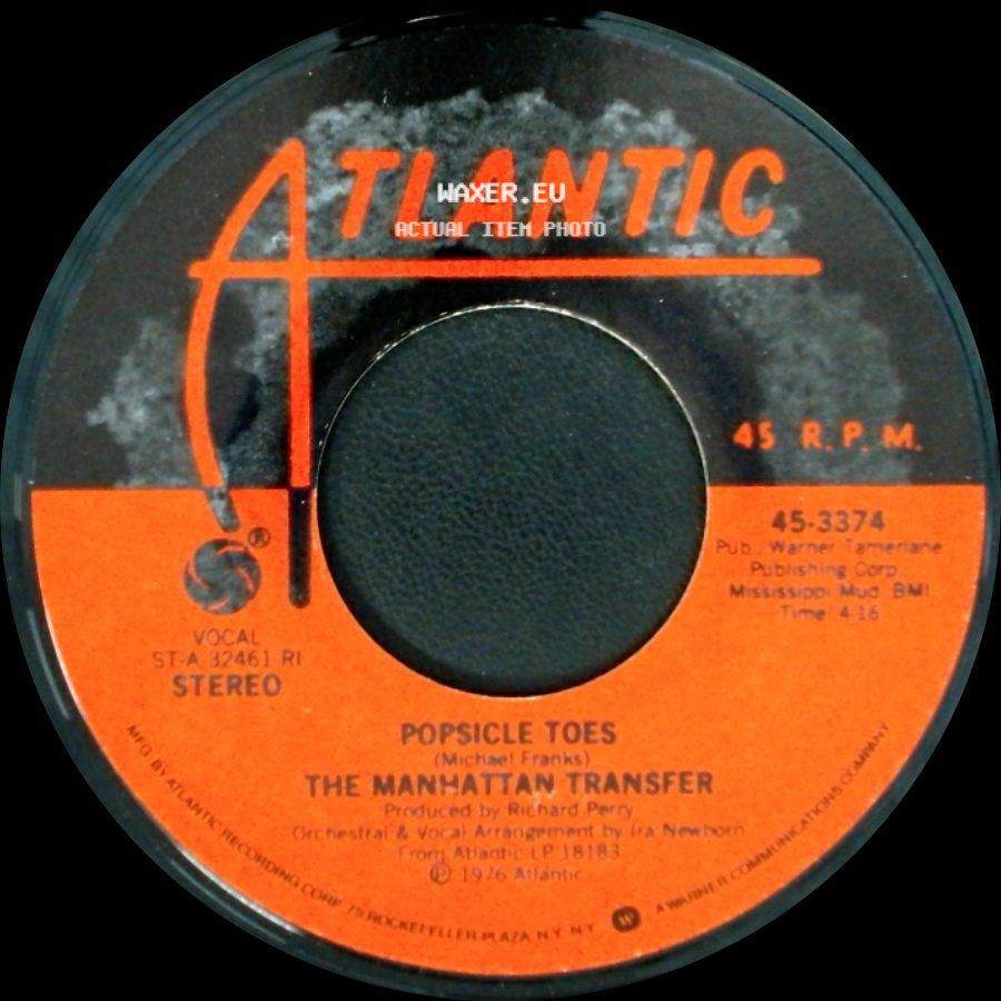 The Manhattan Transfer - Chanson D'amour / Popsicle Toes side B