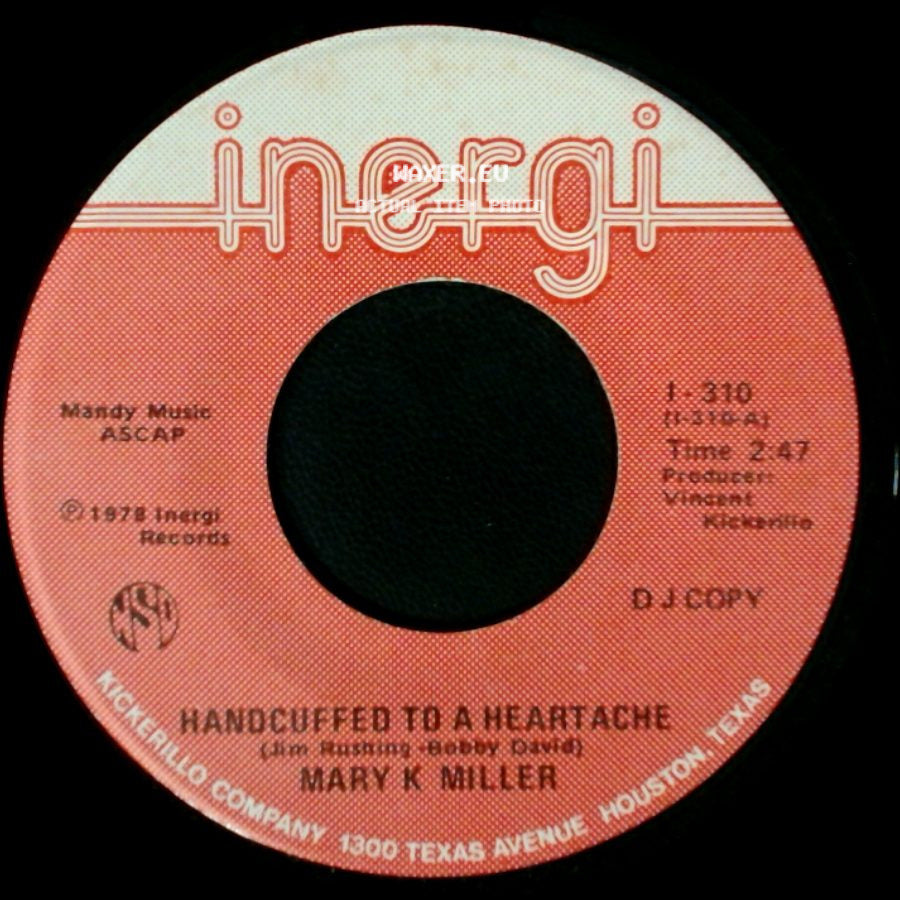 Mary K. Miller - Over And Over (I Fall In Love Again) / Handcuffed To A Heartache side B