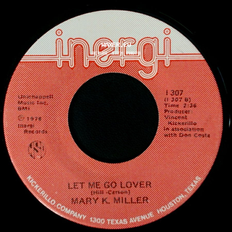 Mary K. Miller - I Can't Stop Loving You / Let Me Go Lover side B