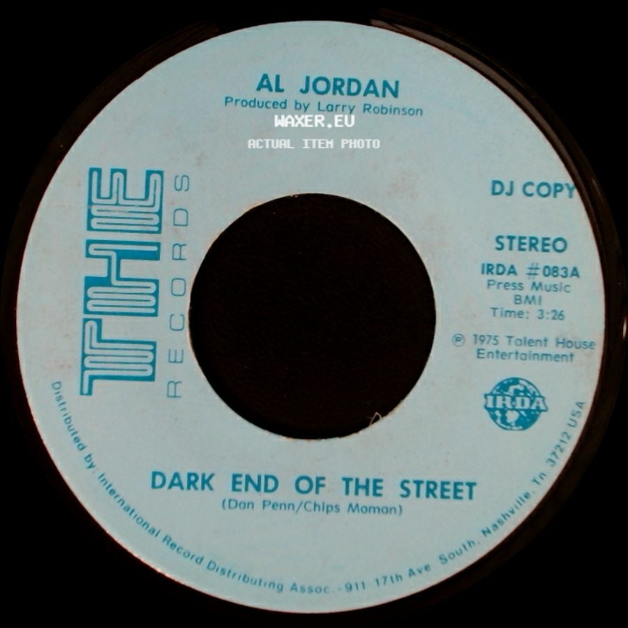 Al Jordan - Dark End Of The Street / Dark End Of The Street side A