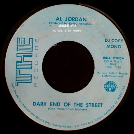 Al Jordan - Dark End Of The Street / Dark End Of The Street side B