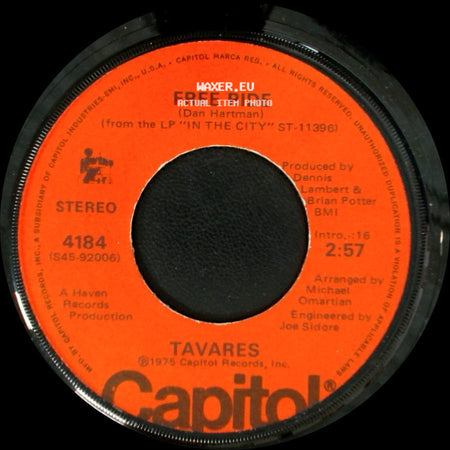 Tavares - In The Eyes Of Love / Free Ride side B