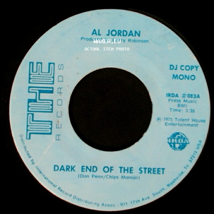 Al Jordan - Dark End Of The Street / Dark End Of The Street side A