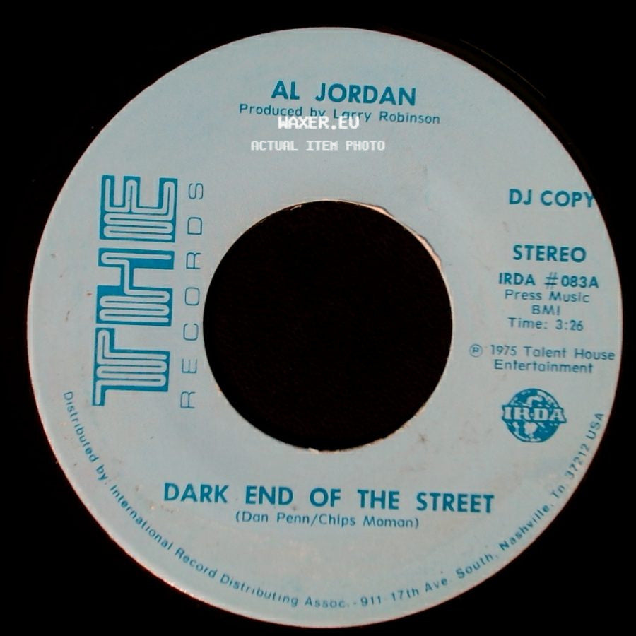 Al Jordan - Dark End Of The Street / Dark End Of The Street side B