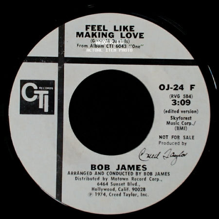 Bob James - Feel Like Making Love / Feel Like Making Love side B