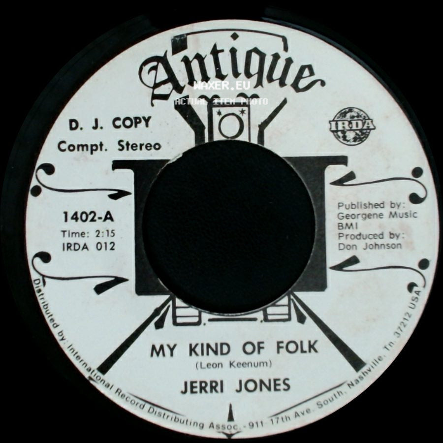 Jerri Jones - My Kind Of Folk / My Kind Of Folk side B