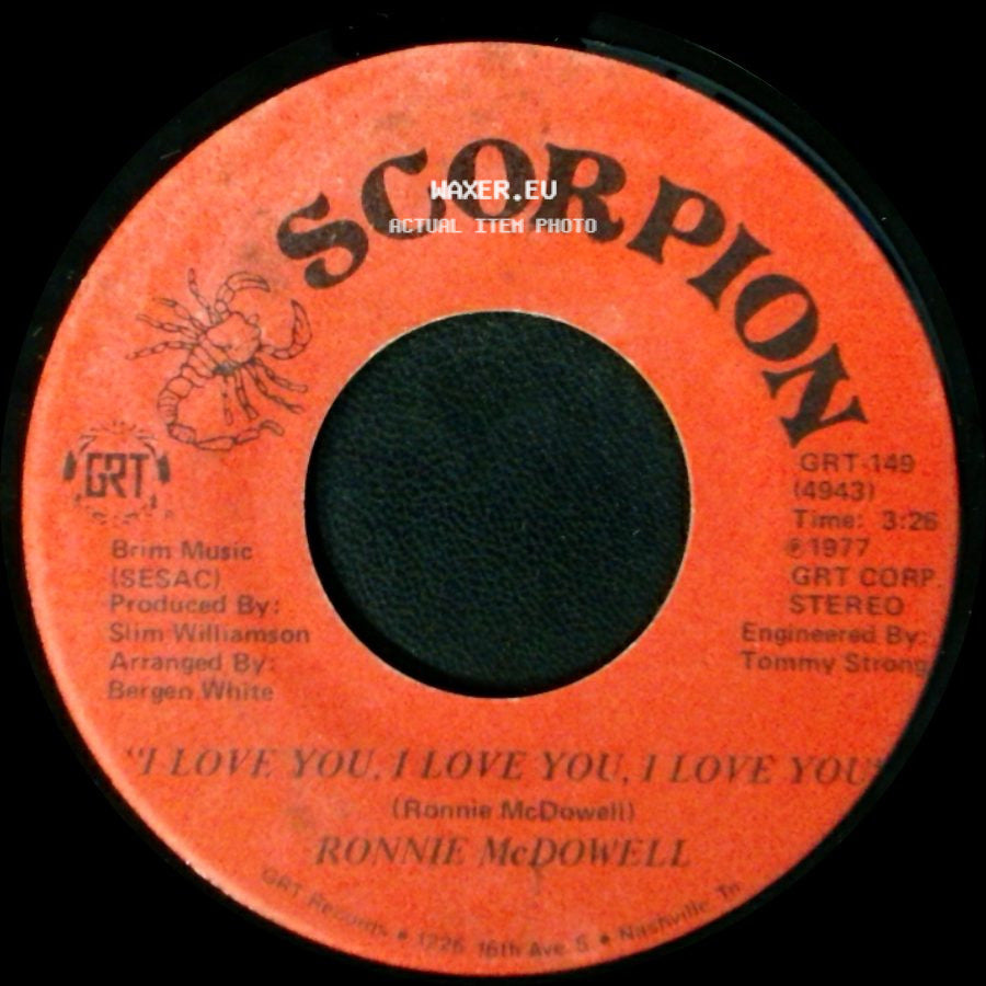 Ronnie Mcdowell - I Love You, I Love You, I Love You / Fallin side A