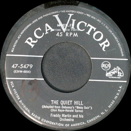 Freddy Martin And His Orchestra - The Quiet Hill / Caressing You, Carissima side A