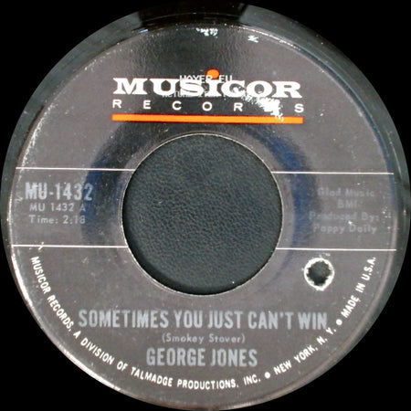 George Jones - Sometimes You Just Can't Win / Brothers Of A Bottle side A