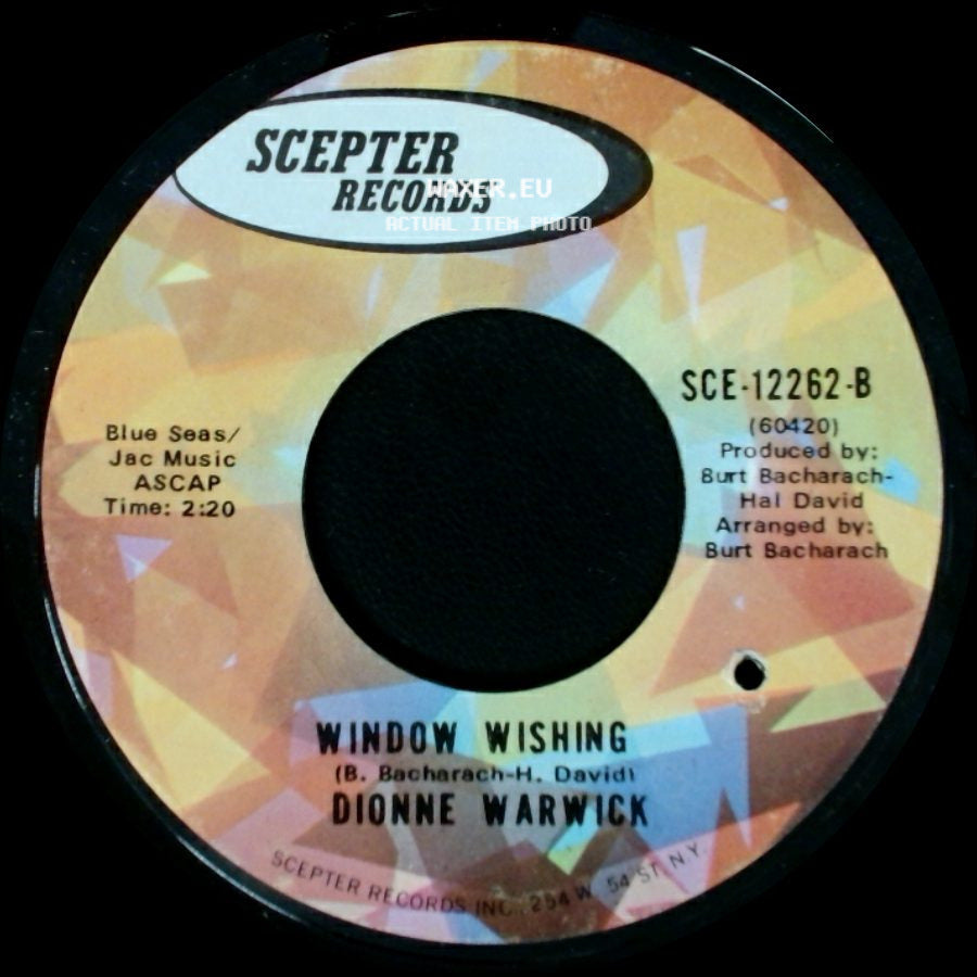 Dionne Warwick - Window Wishing / You've Lost That Lovin' Feeling side A