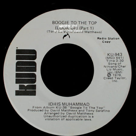 Idris Muhammad - Boogie To The Top (Look Up) (Part 1) / Boogie To The Top (Look Up) (Part 1) side B